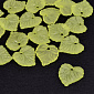 Бусины акриловые матовые, Листики, 16х15 мм, Желтые (BUS-054316)