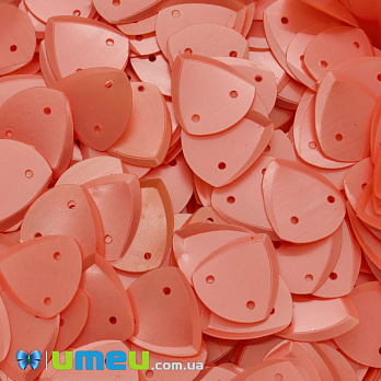 Паєтки Індія трикутник, 15х13 мм, Помаранчеві (PAI-038090)