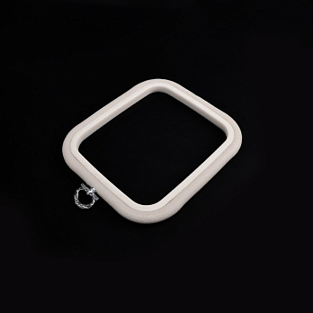 Пяльці-рамка NURGE прямокутні пластикові 12,5 х14,5 см, Кремові (MUL-053466)