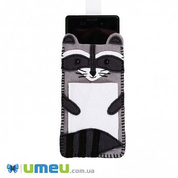 Набор из фетра для изготовления чехла для телефона ФН-04, Енот (FLT-048128)