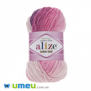 Пряжа Alize Cotton Gold Batik 100 г, 330 м, Розовая 3302 (YAR-038339)