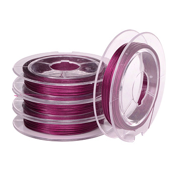 Біжутерний тросик, 0,38 мм, Малиновий (LES-055226)