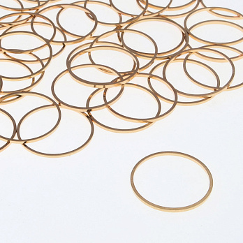 Кільце декоративне, 20 мм, Золото (PIN-055721)