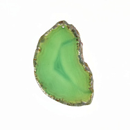 Срез Агата, Зеленый, 63х39 мм (POD-009256)