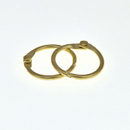 Кільце для ключів затискне, Золото, 25 мм (OSN-059408)