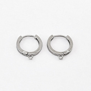 Швензи круглі, Латунь з покриттям Родій, 14х13х2 мм (OSN-059025)