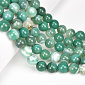 Бусины Агат зеленый, Натур. камень, 10 мм, 38 см, Круглые (BUS-049746)