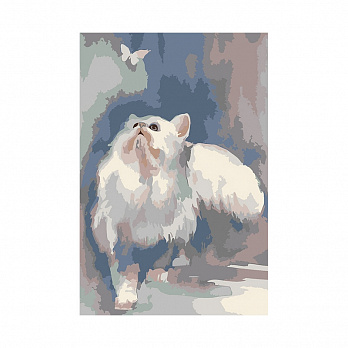 Картина по номерам 20х30 см, Пушистая радость (SXM-051549)