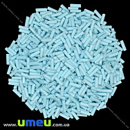 Бісер китайський стеклярус, 6 мм, Блакитний натуральний (BIS-000635)