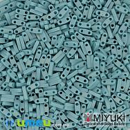 Бисер японский Miyuki QUARTER TILA №412FR, 5х1,2 мм, Бирюзовый матовый (BIS-046090)