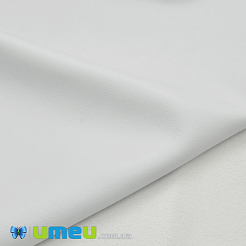 Искусственная кожа на замше 0,65 мм, Белая, 20х27 см (LTH-038595)