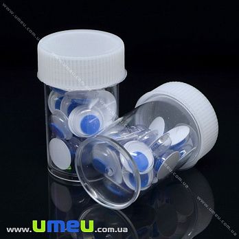 Глазки клеевые круглые, 12 мм, Синие (DIF-037219)