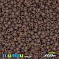 Бісер чеський №112m/10090m, Коричневий світлий, Прозорий матовий, 10/0 (BIS-034893)