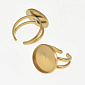 Каблучка з нерж. сталі під кабошон 16 мм, Золото (OSN-060536)