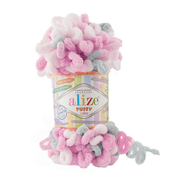 Пряжа Alize Puffy Color 100 г, 9,2 м, №6370 (YAR-056907)