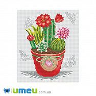 Набор для вышивания нитками VDV, Кактусы М-1273, 15х20 см (SXM-048111)
