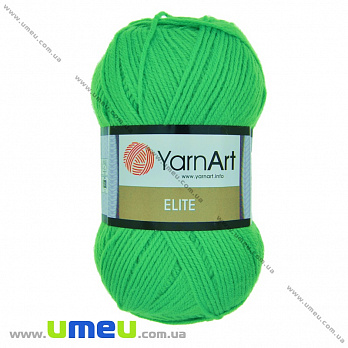 Пряжа YarnArt Elite 100 г, 300 м, Салатова 8233 (YAR-034920)