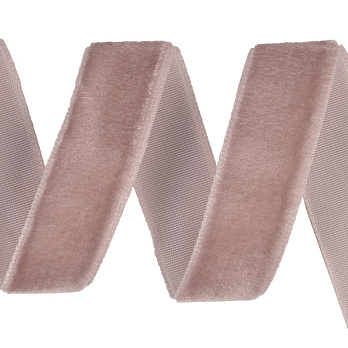 Лента бархатная, 15 мм, Пудровая (LEN-056916)