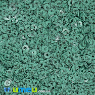 Паєтки Індія круглі плоскі, 3 мм, Бірюзові (PAI-041028)