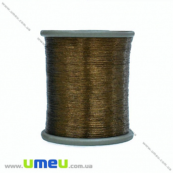 Нить металлизированная 0,1 мм, Коричневая (KNT-028179)