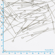 Булавки из нерж. стали, 45 мм, Темное серебро (STL-056222)