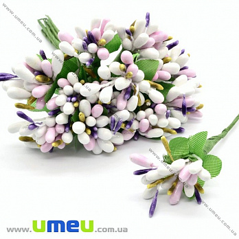 Тичинки на дроті, Біло-рожеві (DIF-025712)