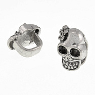 Бусина мет., Череп, 19х13 мм, Античное серебро (BUS-010288)