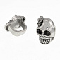 Бусина мет., Череп, 19х13 мм, Античное серебро (BUS-010288)