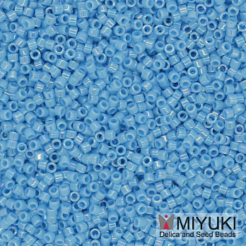 Бисер японский Miyuki Delica 11/0 DB164, Голубой АВ (BIS-040586)
