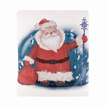 Набор алмазной живописи на картоне 25х21 см, Санта-волшебник (SXM-056411)