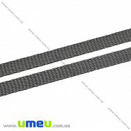 Стрічка ремінна для рюкзаків (стропа), 10 мм, Сіра темна (LEN-034646)