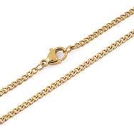 Основа на шию з нерж. ст., Золото, 2,2 мм, 60 см (STL-058308)