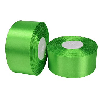 Атласная лента, 40 мм, Салатовая (LEN-054612)