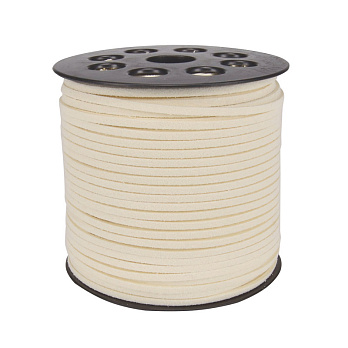 Замшевий шнур, 3 мм, Кремовий (LEN-055204)