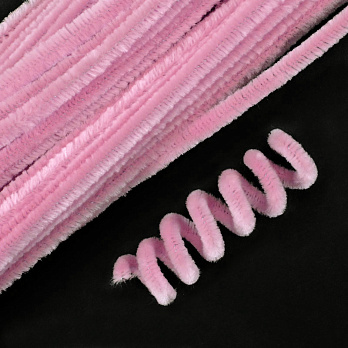 Синельная проволока, Розовая, 30 см (DIF-058237)