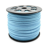 Замшевий шнур, 3 мм, Блакитний (LEN-017640)