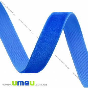 Лента бархатная, 10 мм, Синяя (LEN-016635)
