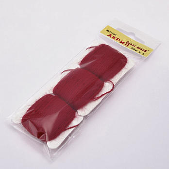 Акриловые нитки, №12100, Красные темные (MUL-058831)