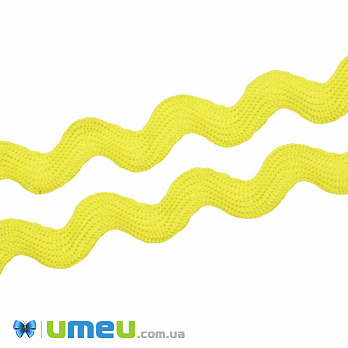 Тасьма березка, 10 мм, Жовта (LEN-042259)