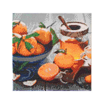 Набор алмазной живописи на подрамнике 30х30 см, Оранжевое лакомство (SXM-052411)