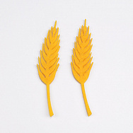 Декоративний виріб із фетру Колосок, 10х2 см, Жовтий (FLT-051580)