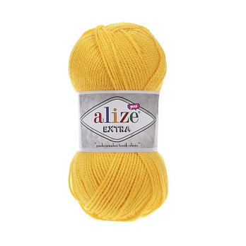 Пряжа Alize Extra 100 г, 220 м, Жовта 216 (YAR-060205)