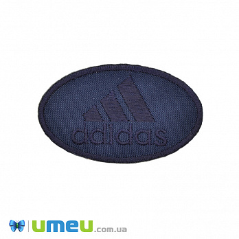 Термоаппликация Adidas, 6,5х4 см, Синяя темная (APL-042375)