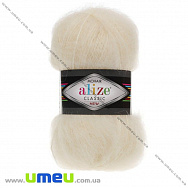 Пряжа Alize Mohair Classic 100 г, 200 м, Кремова 01 (YAR-029589)