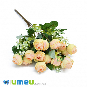 Букет півонії, 30 см, Жовтий (DIF-048286)