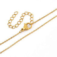 Основа на шию з нерж. ст. з подовжувачем, Золото, 1,2 мм, 60 см (STL-058310)