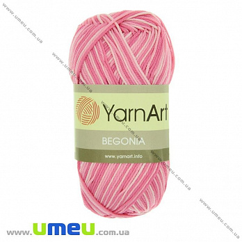 Пряжа YarnArt Begonia Melange 50 г, 169 м, Рожева 0377 (YAR-025087)
