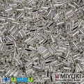 Бисер японский Miyuki Стеклярус 3 мм BGL3-1, Серебристый (BIS-045902)