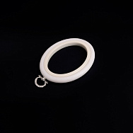 Пяльці-рамка NURGE овальні пластикові 10,5 х8,5 см, Кремові (MUL-055585)