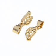 Тримач для кулона, 19х6 мм, Латунь із покриттям 14 kt (OSN-055666)